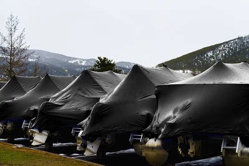 600GSM Black Coal Tarpaulin - Image 4