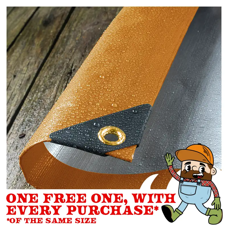 270GSM Brown / Silver Tarpaulin