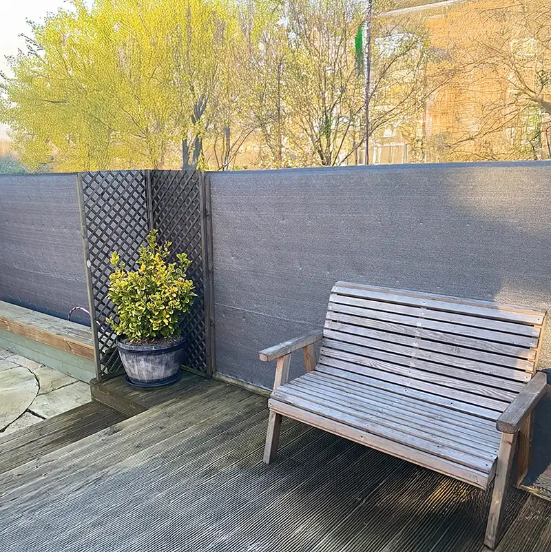 Privacy Screen Netting Brown-Silver Privacy Screen Netting Brown-Silver