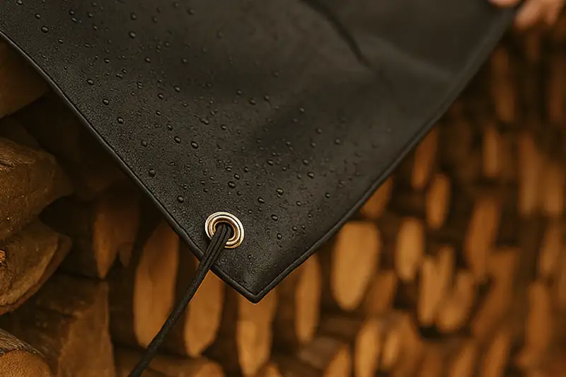 600GSM Black Coal Tarpaulin - Image 5