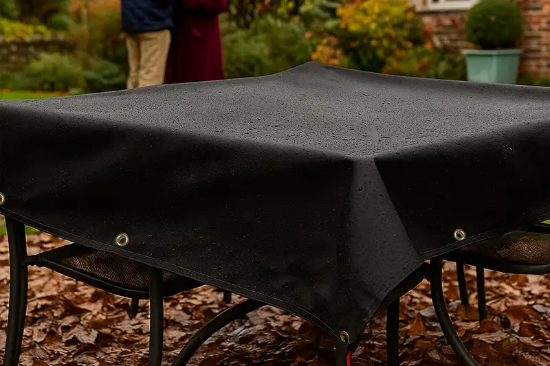 600GSM Black Coal Tarpaulin - Image 6