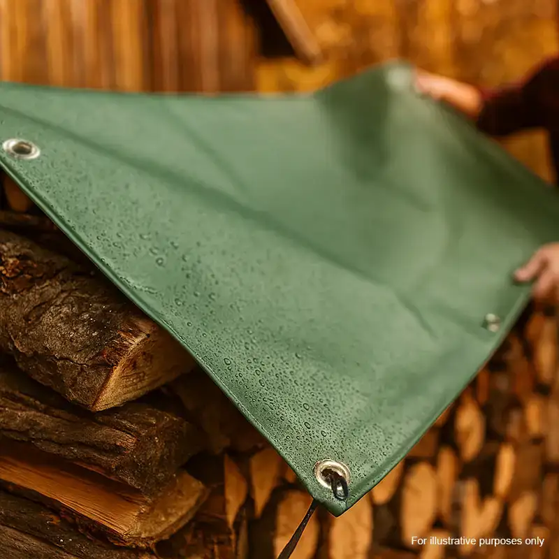 600GSM Army Green Tarpaulin - Image 10