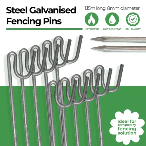 Steel Galvanised Fencing Pins