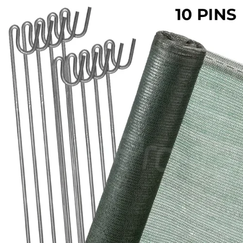 Green Privacy Screen with 10 Pins