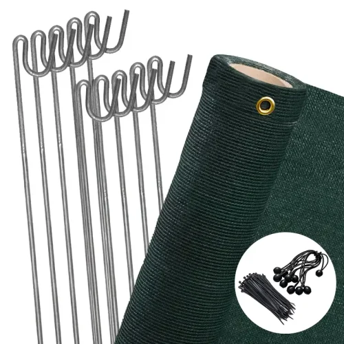 Green Privacy Screen with Pins